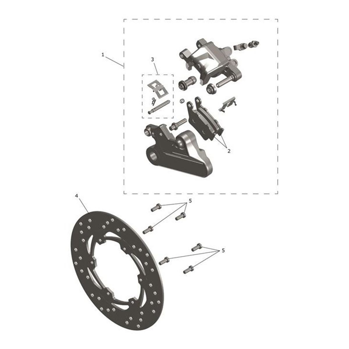 Bild von Rear Caliper Spring, Pin Kit