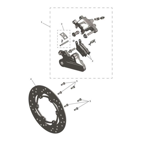 Bild von Rear Caliper Spring, Pin Kit