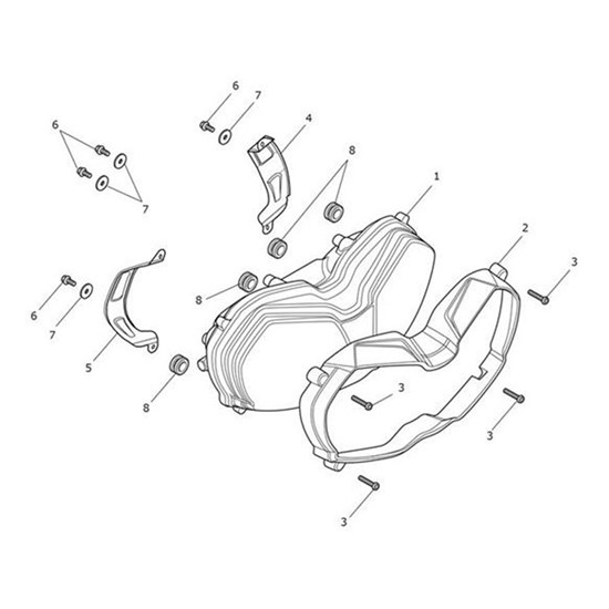 Bild von Rear Finisher, Headlight, LH