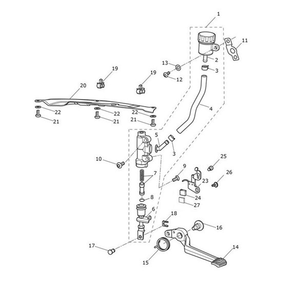 Bild von Rear Master Cylinder Assembly