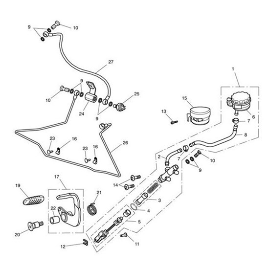 Bild von Rear Master Cylinder Assy