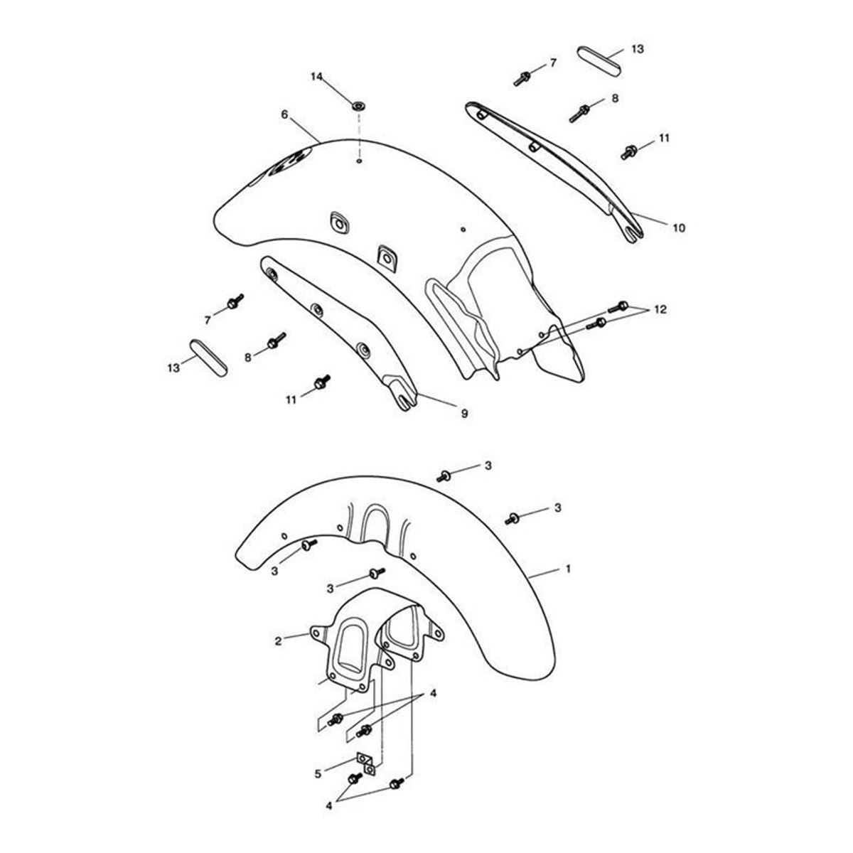 Bild von Rear Mudguard Assy