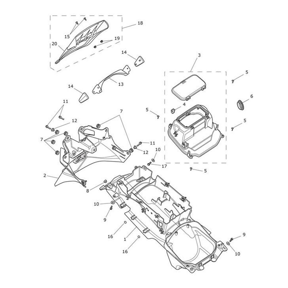 Bild von Rear Mudguard Moulding