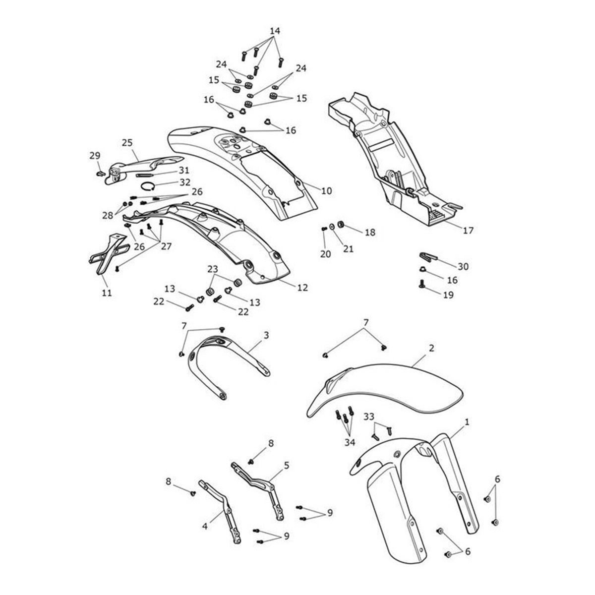 Bild von Rear Mudguard