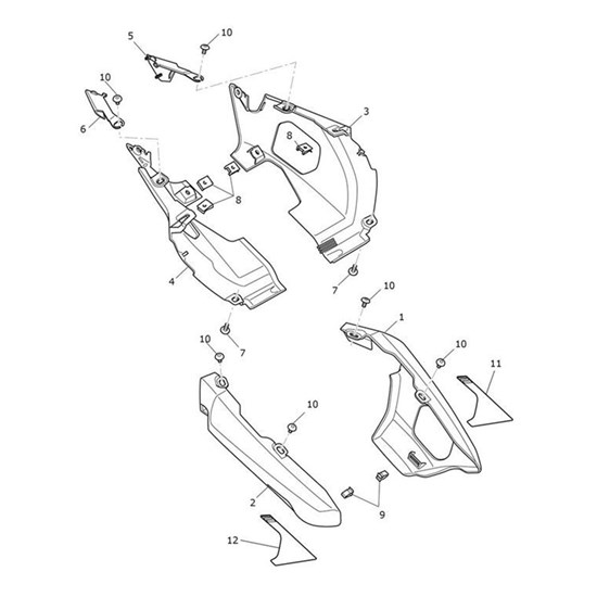 Bild von Rear Panel, LH, Graphite