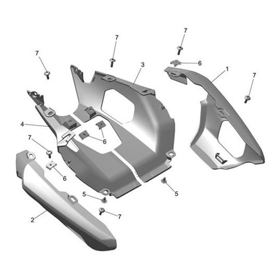 Bild von Rear Panel, RH, Matt Sapphire