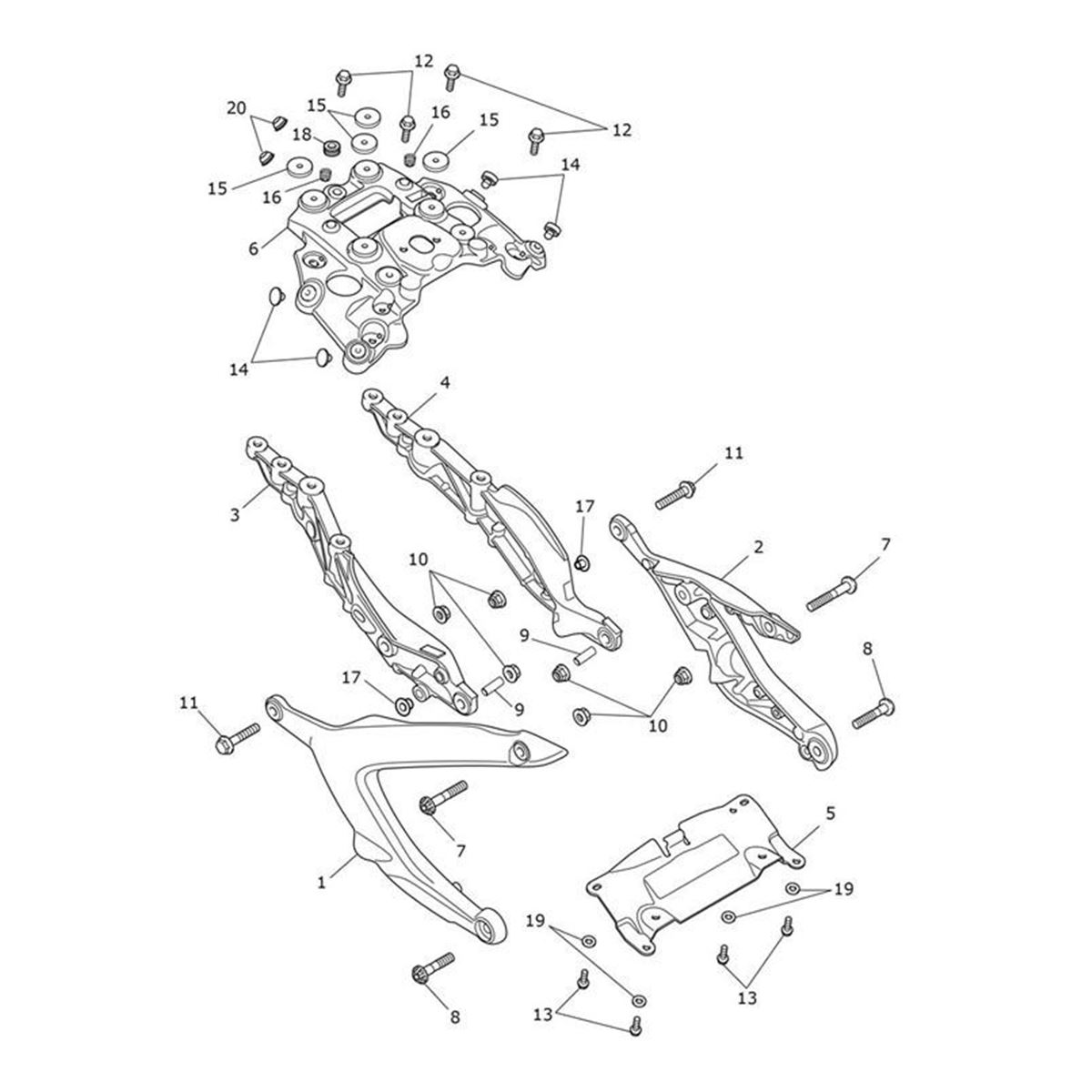 Bild von Rear Subframe, LHS