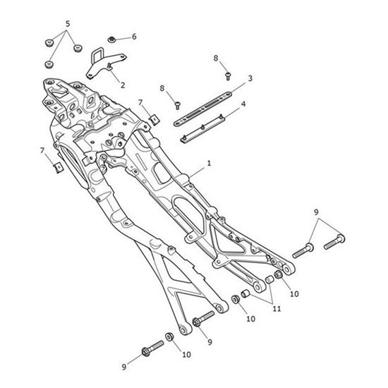 Bild von Rear Subframe Assembly, Yellow