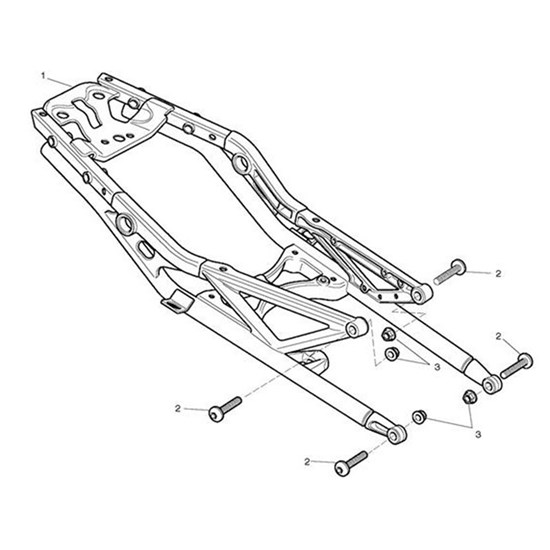 Bild von Rear Subframe Assy, Graphite