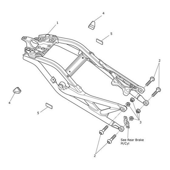 Bild von Rear Subframe Assy, Pearl Blue