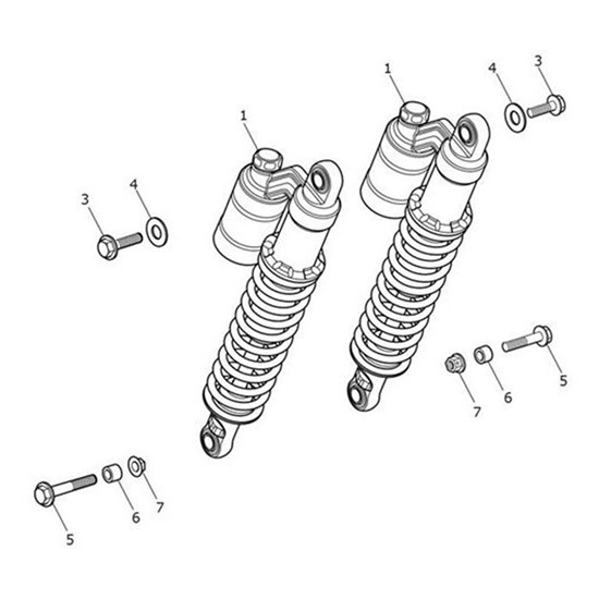 Bild von Rear Suspension Unit, LH, Black