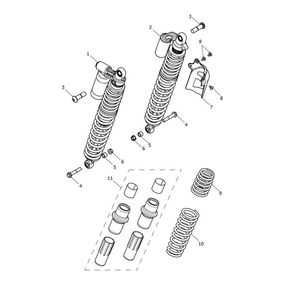 Bild von Rear Suspension Unit, RH