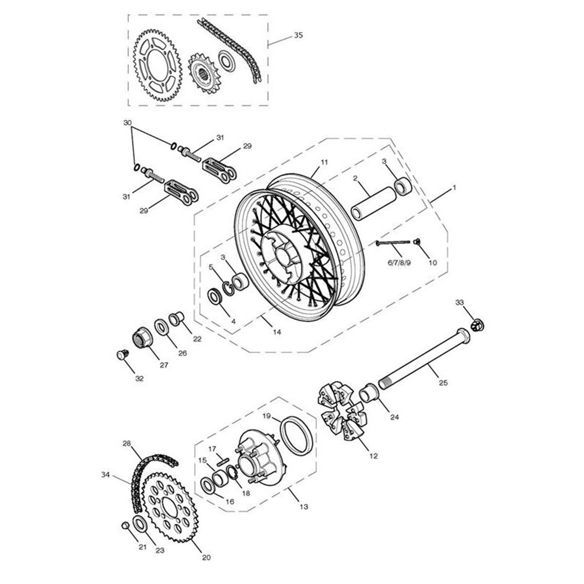 Bild von Rear Wheel Assembly