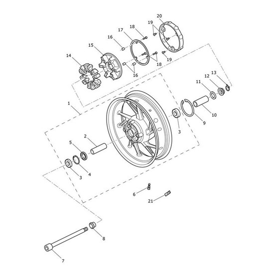 Bild von Rear Wheel Assembly