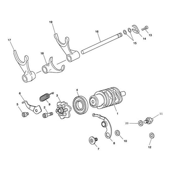 Bild von Retaining Plate, Detent Spring