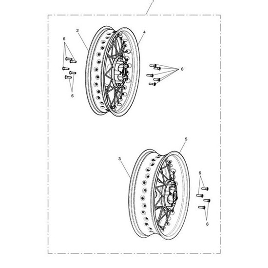 Bild von Rim, Wheel, 17 x MT3.5, Black