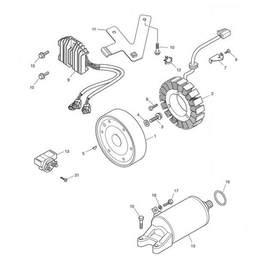 Bild von Rotor, Alternator