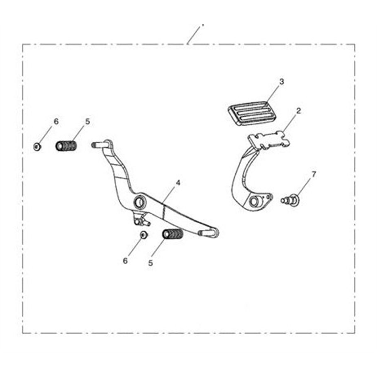 Bild von Rubber, Brake pedal