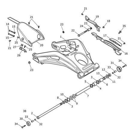 Bild von Rubbing Strip, Upper, Chain