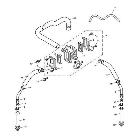 Bild von SCHLAUCH, SEKUNDAERLUFTSYSTEM