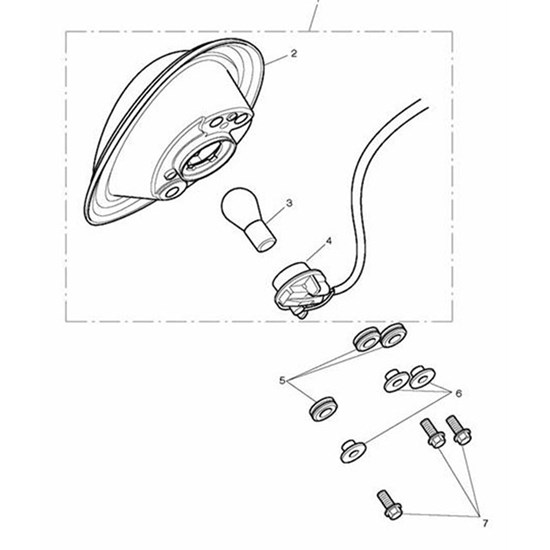 Bild von SUB-HARNESS,REAR LIGHT