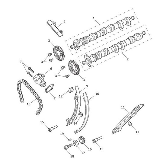 Bild von Screw, RH Cap/Hd, M8 x 25, ENC