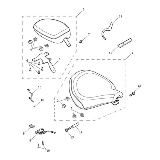 Bild von Seat, Pillion