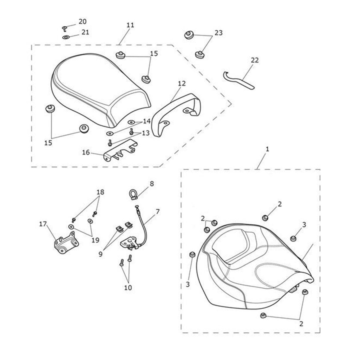 Bild von Seat, Pillion
