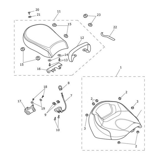 Bild von Seat, Pillion