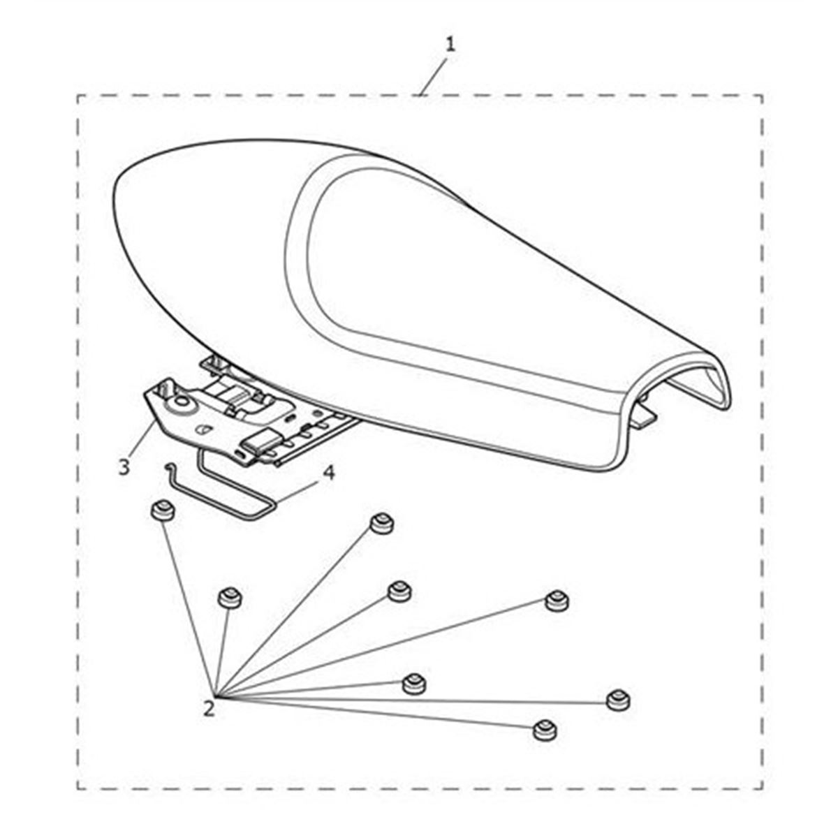 Bild von Seat, Rider, Spares Kit