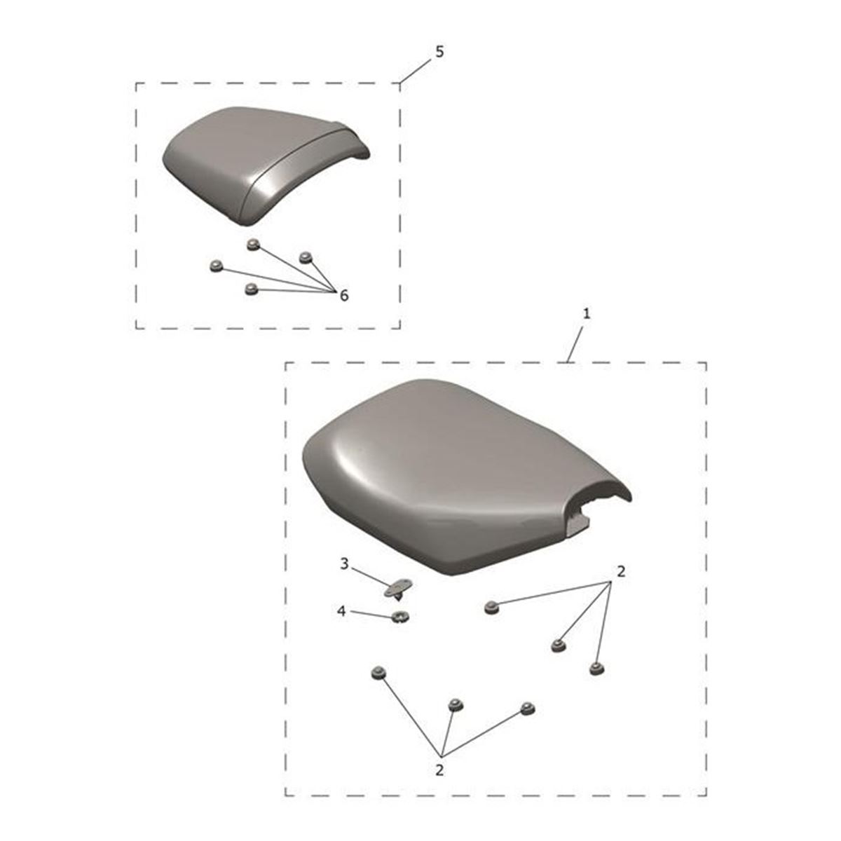 Bild von Seat Assembly, Pillion