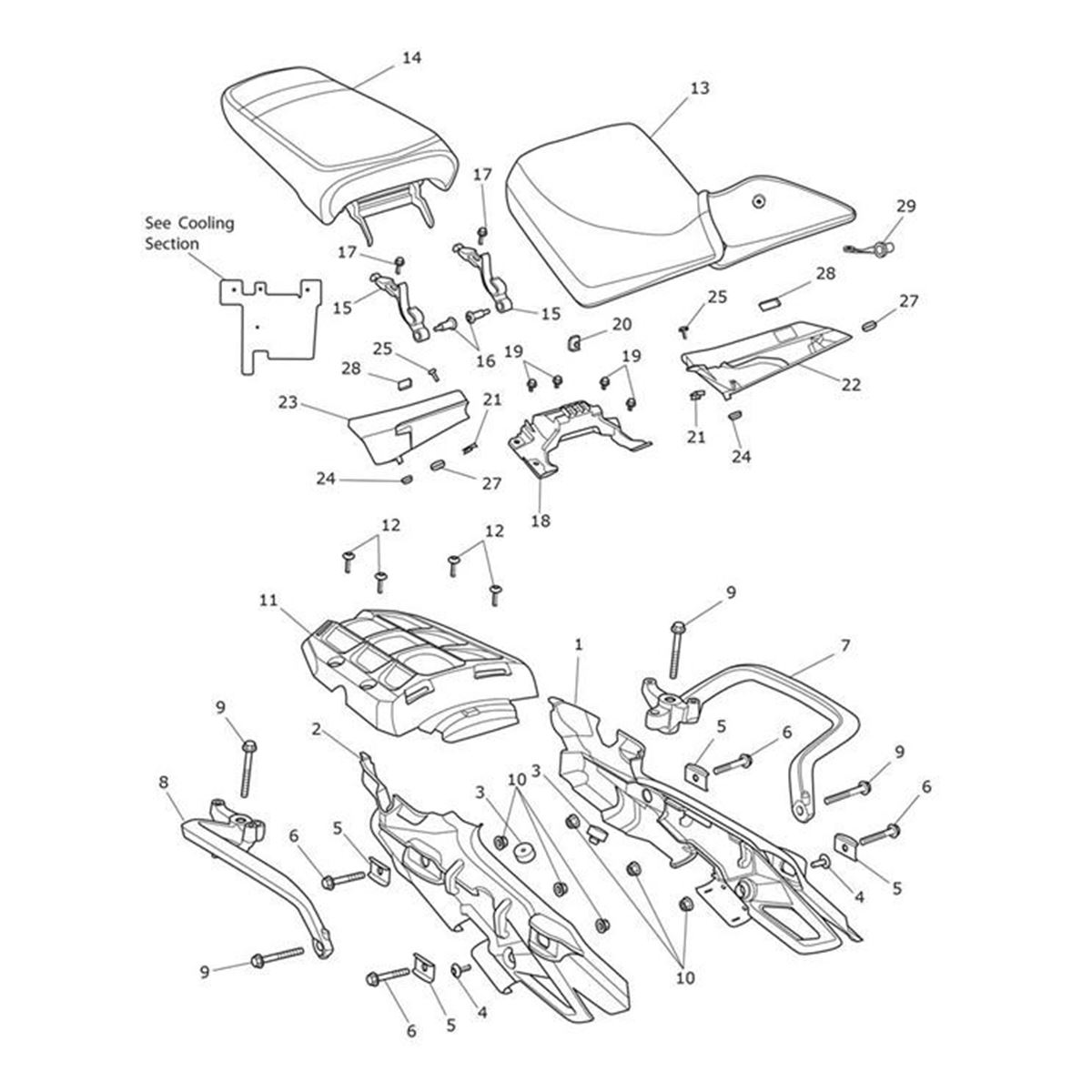 Bild von Seat Assy, Rear