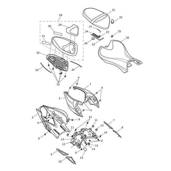 Bild von Seat Cowl Assembly