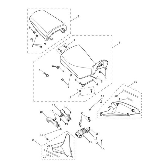 Bild von Seat Panel Assembly, LHS, Graphite Grey