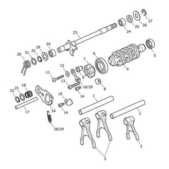 Bild von Selector Mechanism Shaft Assy