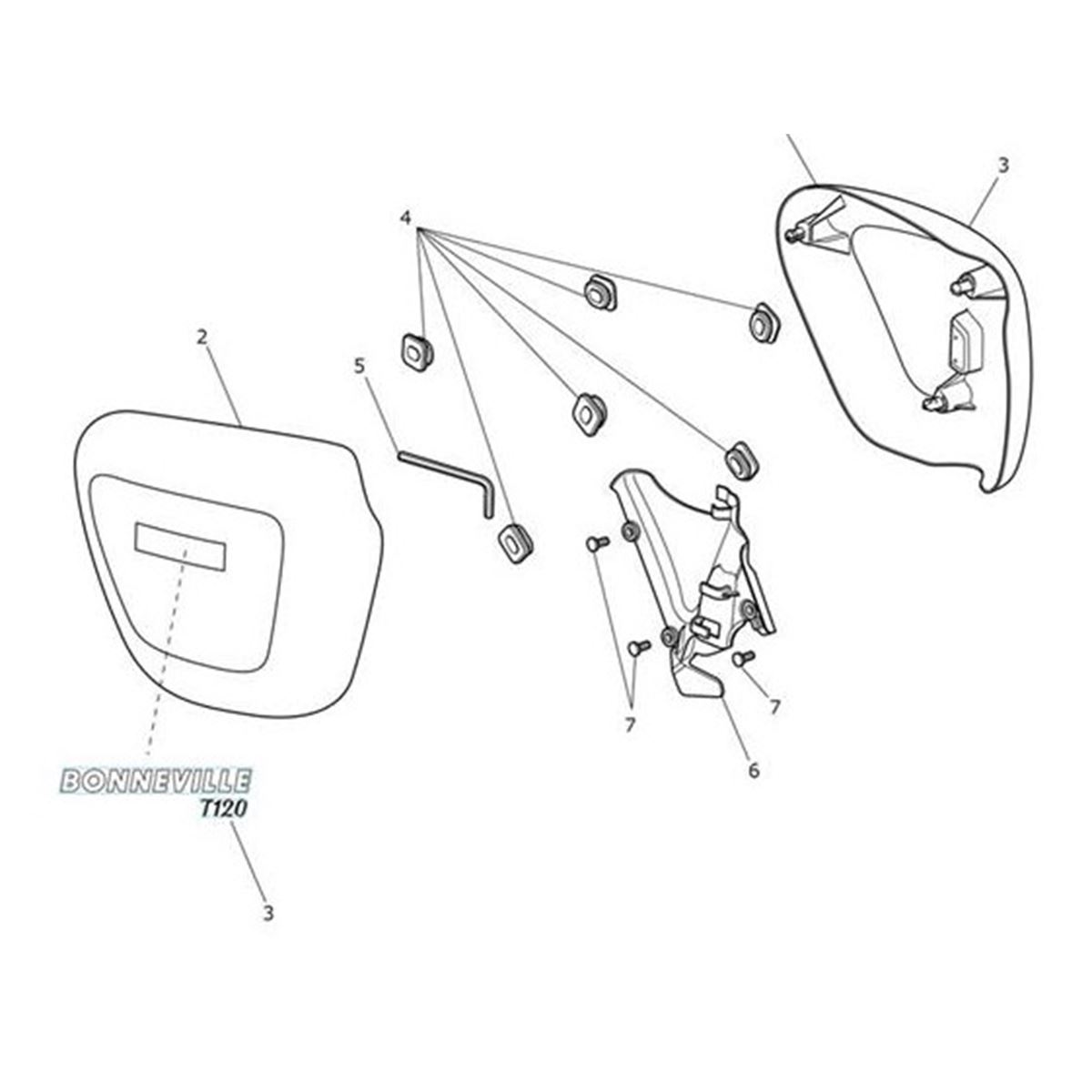 Bild von Side Panel, LH, Sapphire Matt