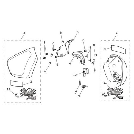 Bild von Side Panel, RH, Sapphire Black