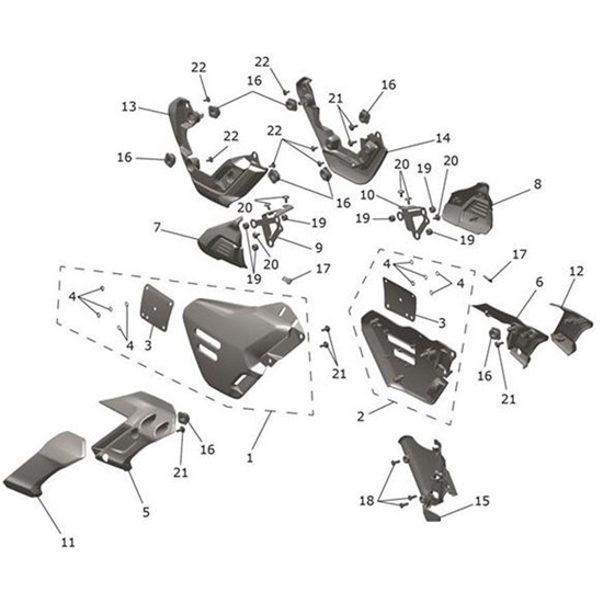 Bild von Side Panel Assy, RH, Jet Black