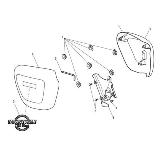 Bild von Sidepanel, RH, Jet Black