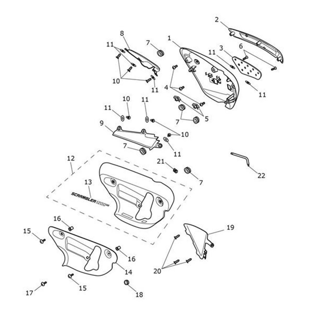 Bild von Sidepanel Assembly, LH, Spares Kit