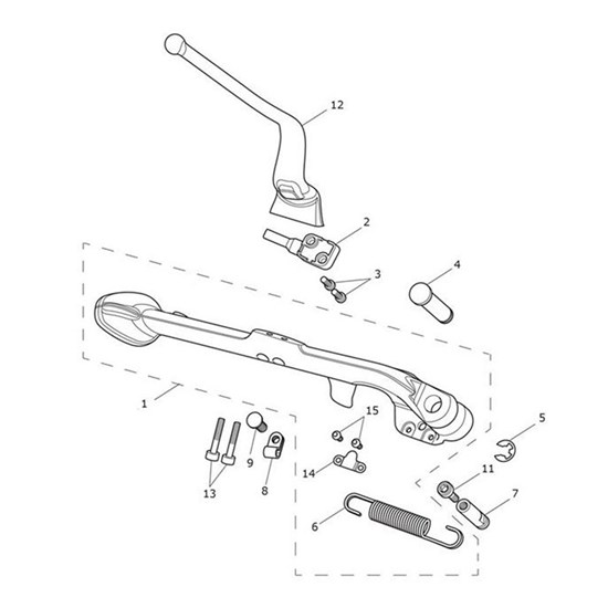 Bild von Sidestand Spares Assembly