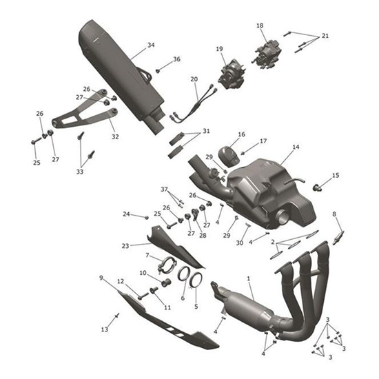 Bild von Silencer Assy, Akrapovic