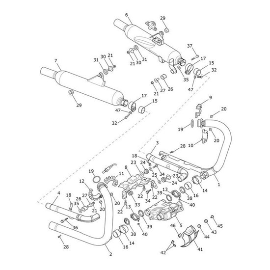 Bild von Silencer Assy, LH, Short