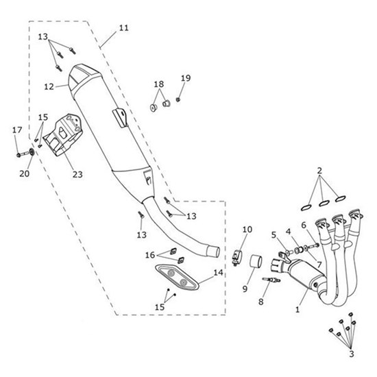 Bild von Silencer Assy, No Upstop