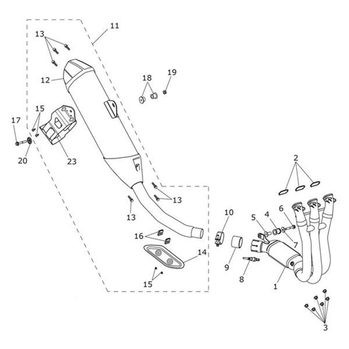 Bild von Silencer Assy, No Upstop