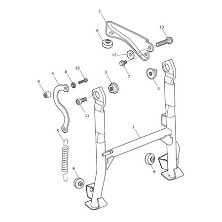 Bild von Spacer, Centrestand