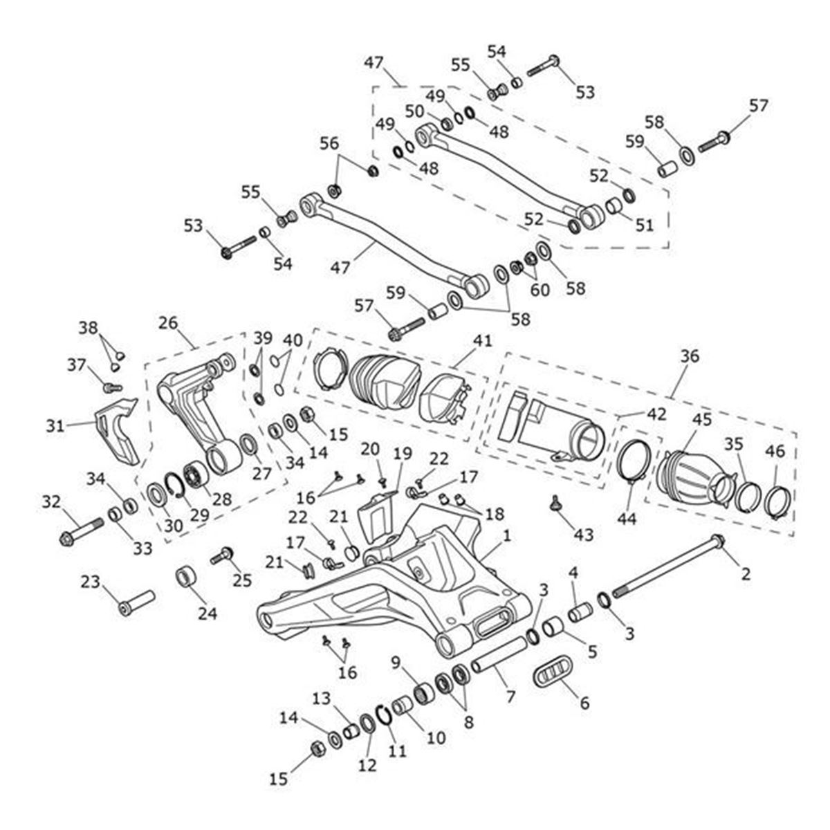 Bild von Spacer, Stepped, Torque Arm, Alu