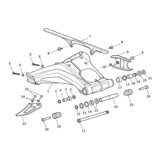 Bild von Spares Swingarm Assy