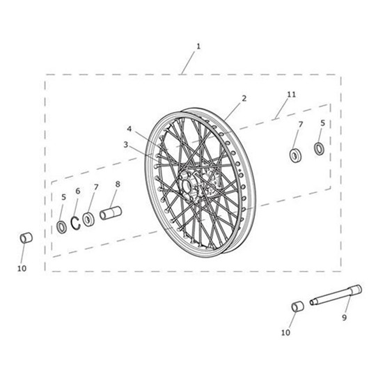 Bild von Spoke, Wire, 247mm