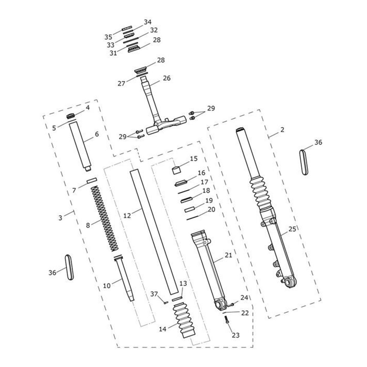 Bild von Spring, Front Fork, Main